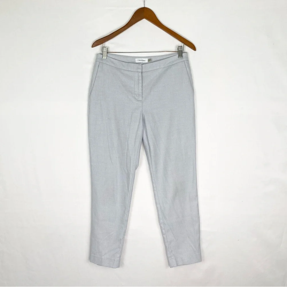 Calvin‎ Klein Mid Rise Trouser Pants Tapered Blue Size 4
